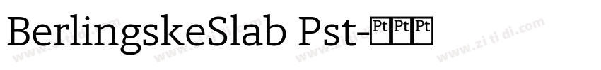 BerlingskeSlab Pst字体转换